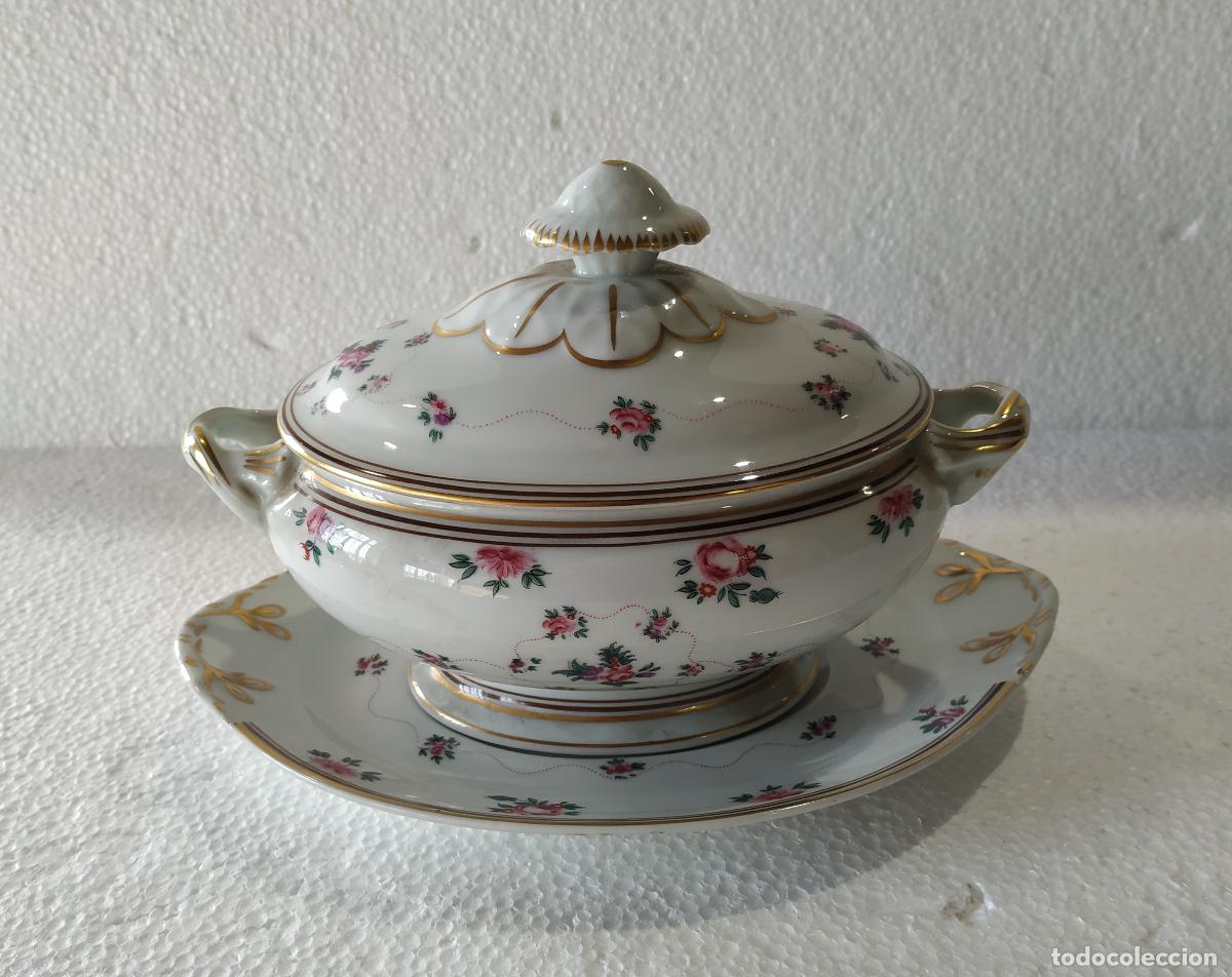 Antiques: Porcelana - Sopera con tapa y fuente para servir - Vista Alegre