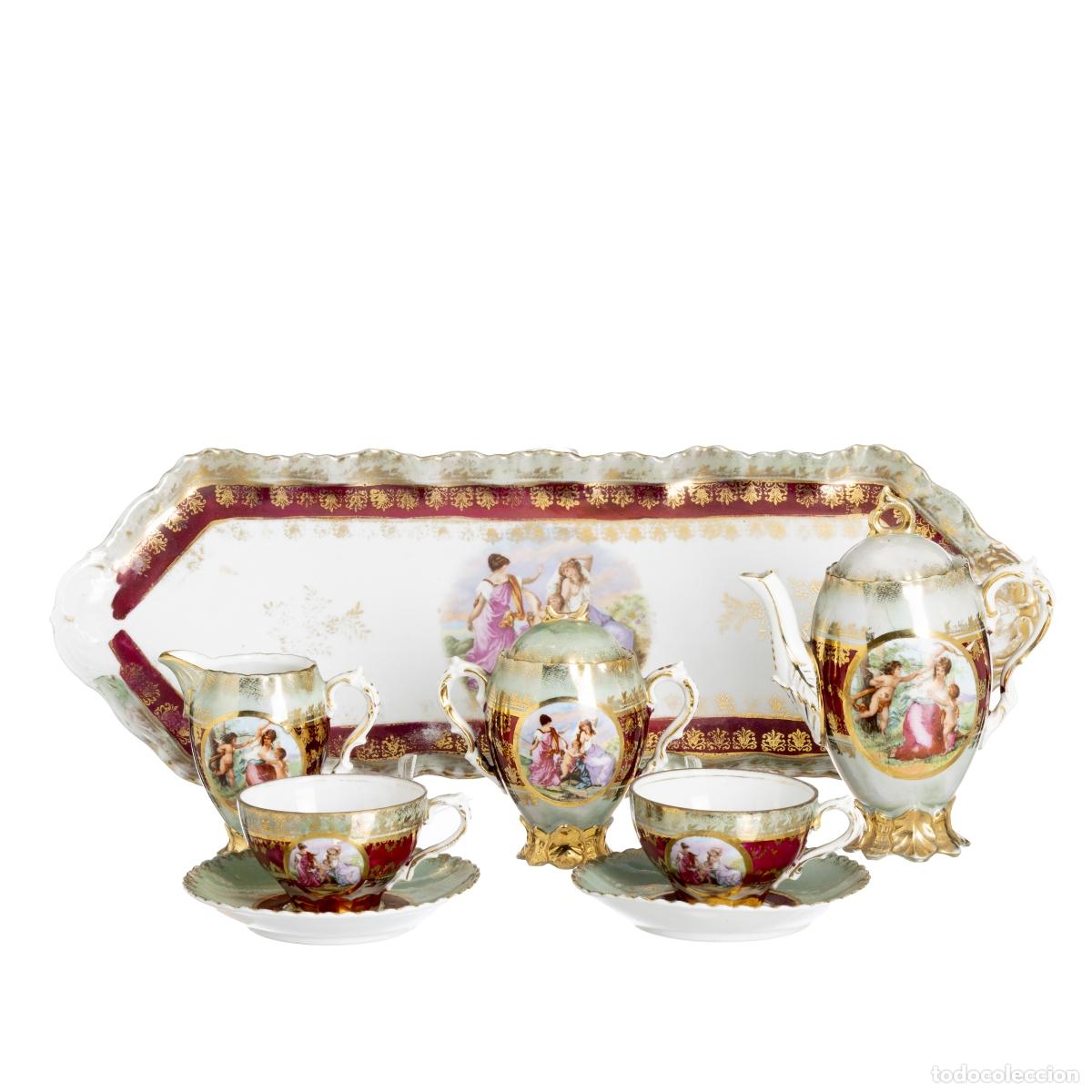 Antiquit&eacute;s: Porcelana - T&ecirc;te-&agrave;-t&ecirc;te Royal Vienna - Siglo XIX