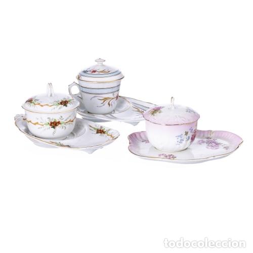 Oggetti Antichi: Porcelana - Tres tazas de desayuno - Vista Alegre