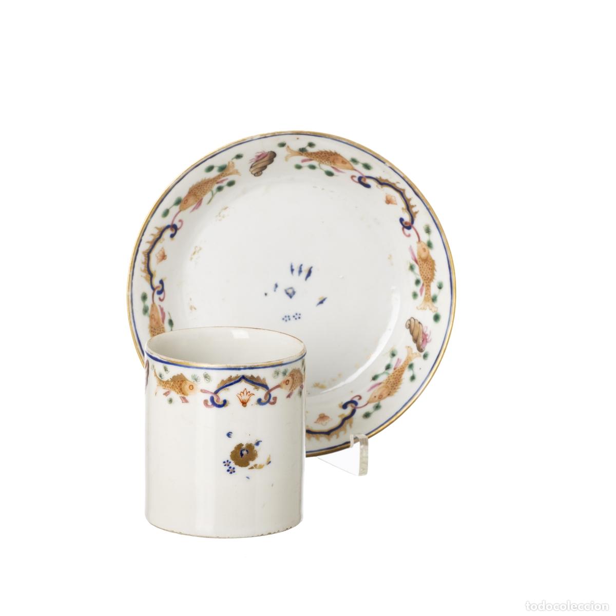Antiquit&eacute;s: Porcelana oriental - Taza y platillo - Compa&ntilde;&iacute;a Brit&aacute;nica de las Indias Orientales