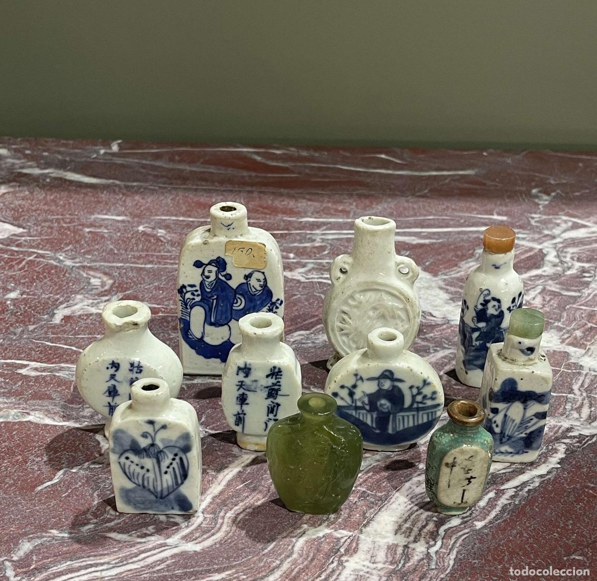 Antiquit&eacute;s: Porcelana oriental - Diez botes para rap&eacute;