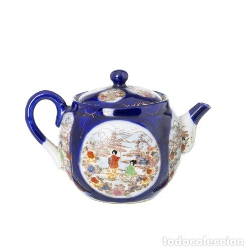Antiguidades: Porcelana oriental - Tetera con tapa - Compa&ntilde;&iacute;a Brit&aacute;nica de las Indias Orientales