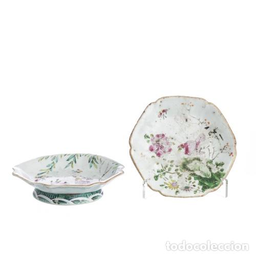 Antiques: Porcelana oriental - Dos fruteros
