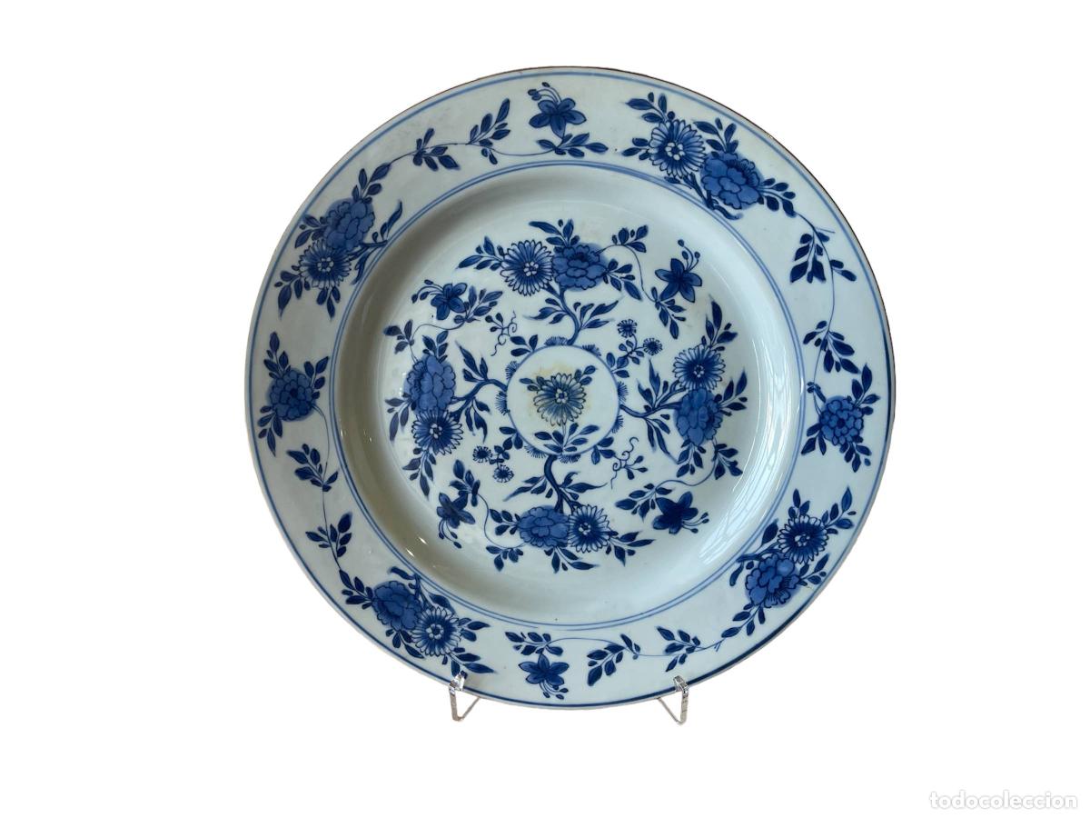 Antiguidades: Porcelana oriental - Plato grande - Compa&ntilde;&iacute;a Brit&aacute;nica de las Indias Orientales