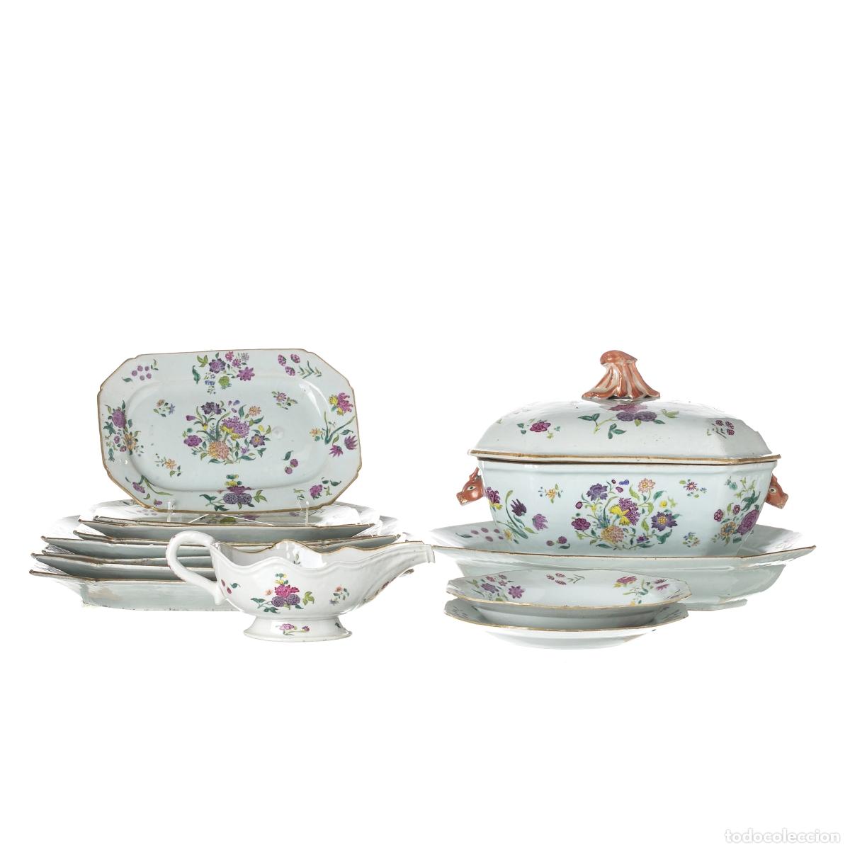 Antiguidades: Porcelana oriental - Juego de vajilla de la Compa&ntilde;&iacute;a Brit&aacute;nica de las Indias Orientales