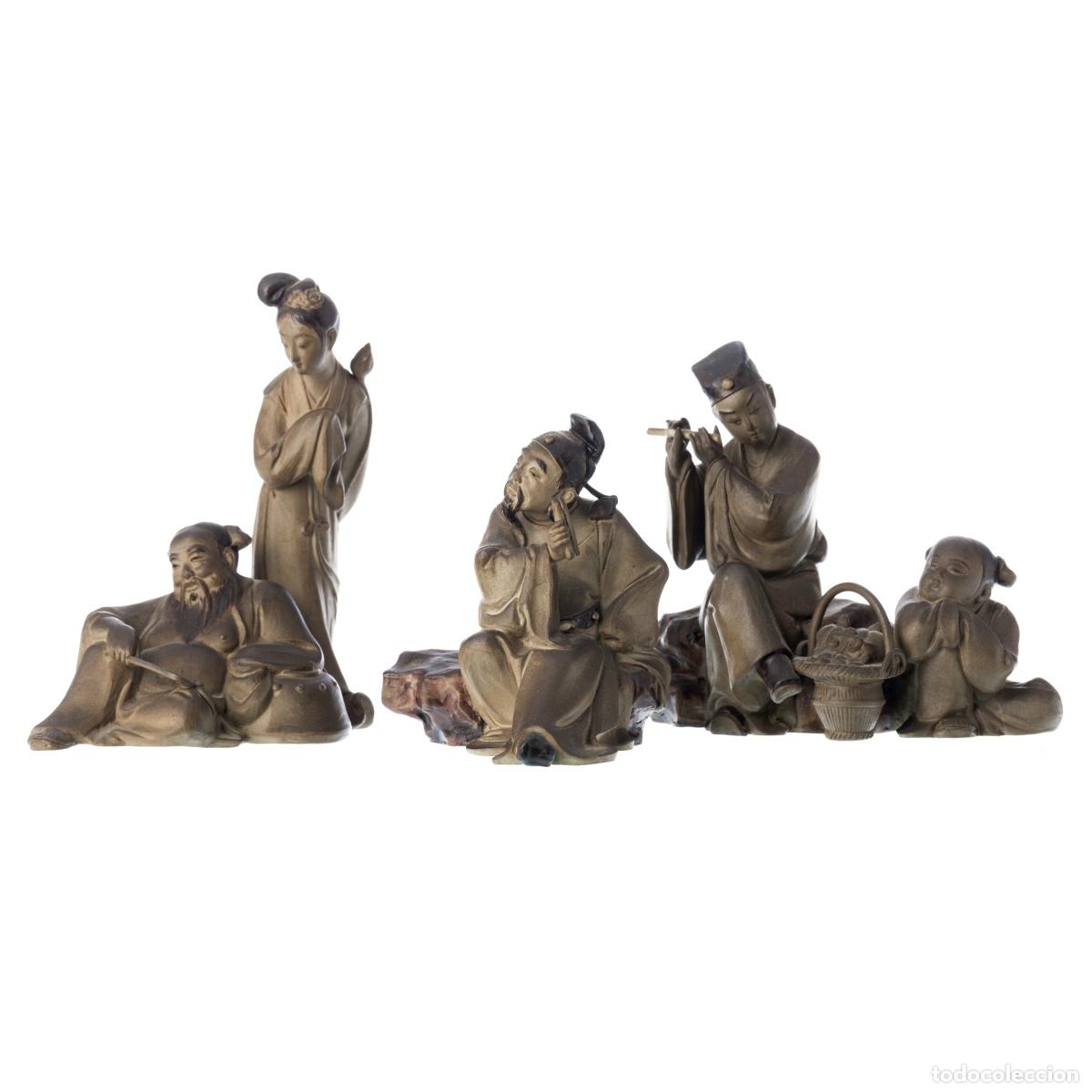 Antiques: Porcelana oriental - Tres esculturas