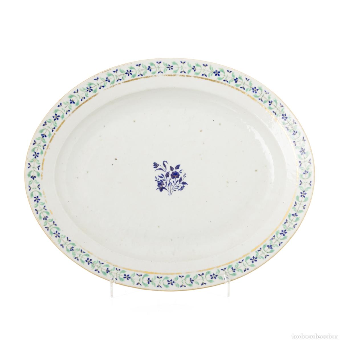 Antiques: Porcelana oriental - Plato para servir - Compa&ntilde;&iacute;a Brit&aacute;nica de las Indias Orientales
