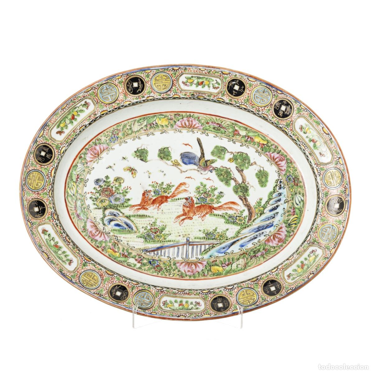 Antiquit&eacute;s: Porcelana oriental - Plato ovalado para servir