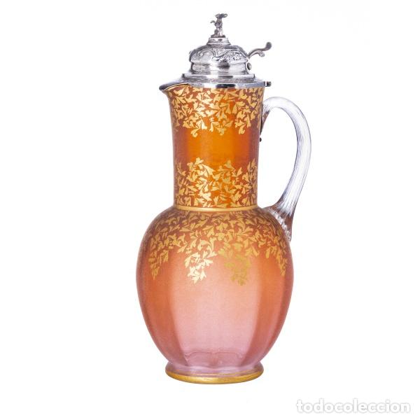 Antiques: Plata - Taza con tapa de plata - Siglo XIX