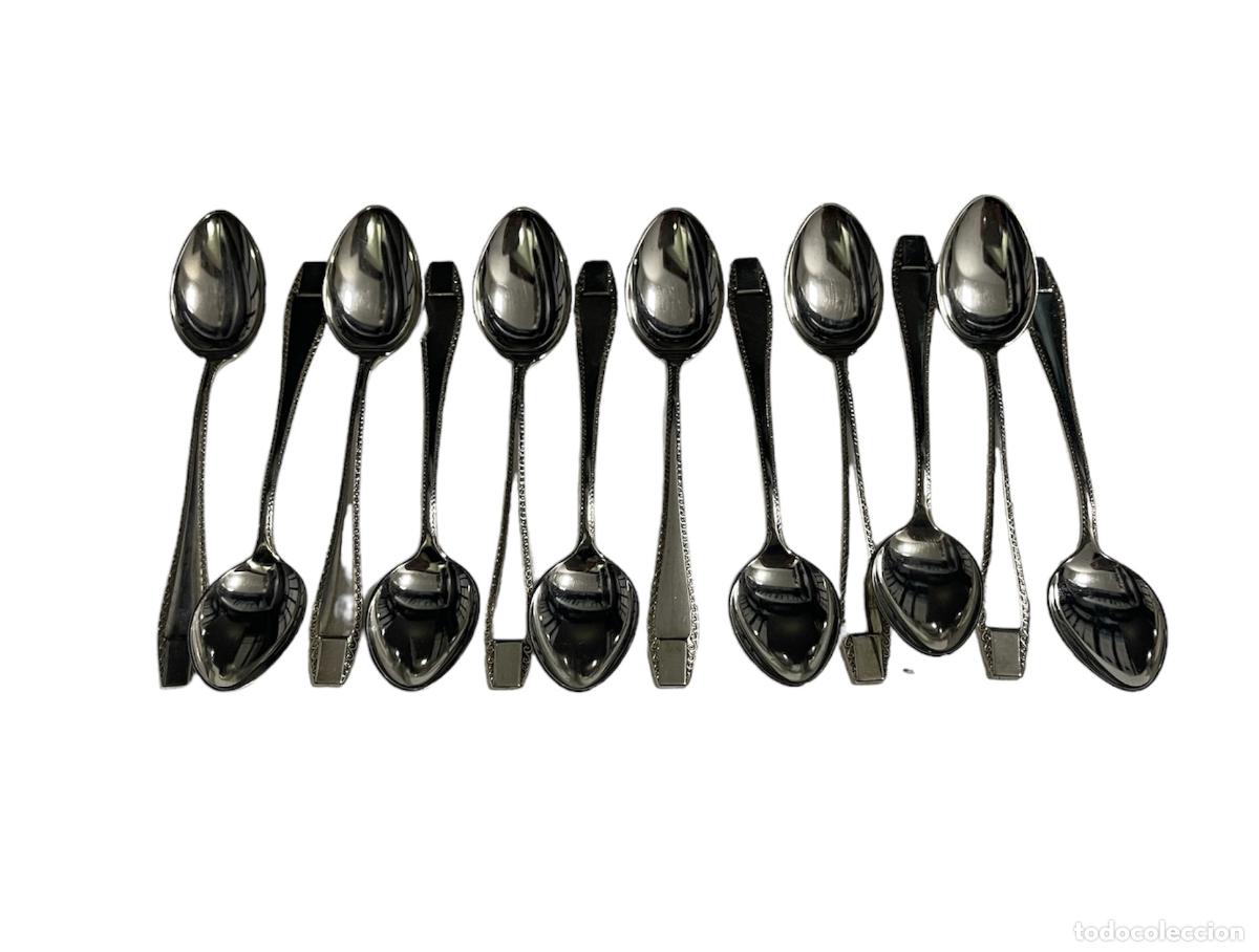 Antig&uuml;edades: Plata - Juego de cubiertos de postre - Siglo XIX - Foto 1