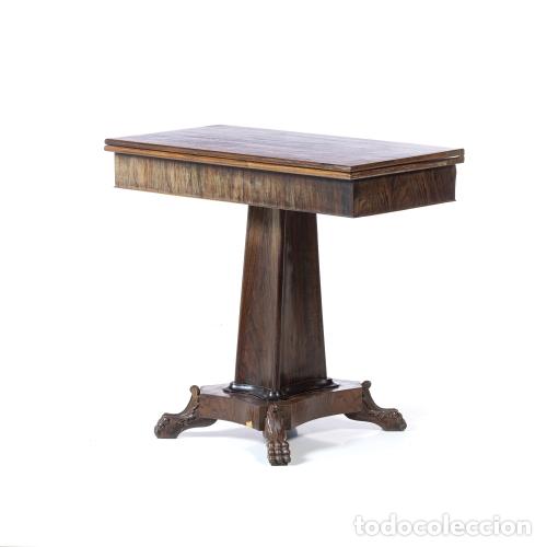 Antig&uuml;edades: Mesa de t&eacute; de palisandro - siglo XIX - Foto 1