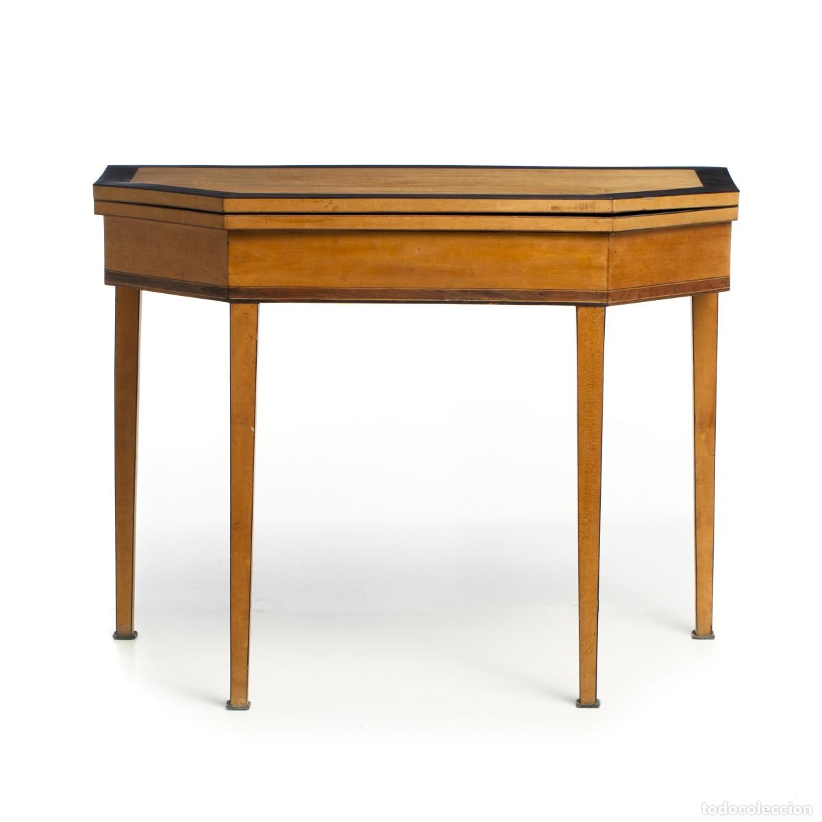 Antig&uuml;edades: Mesa de juego D. Maria en palisandro - siglo XIX