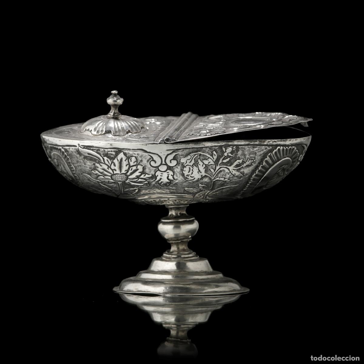 Antiques: Plata - Naveta de plata - siglo XVII