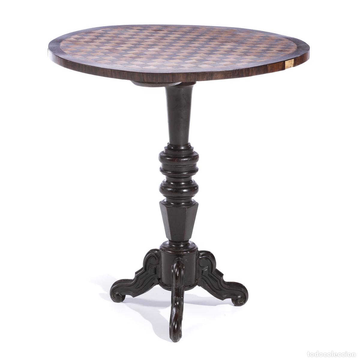 Antig&uuml;edades: Mesa de juegos hecha de palisandro - Foto 1