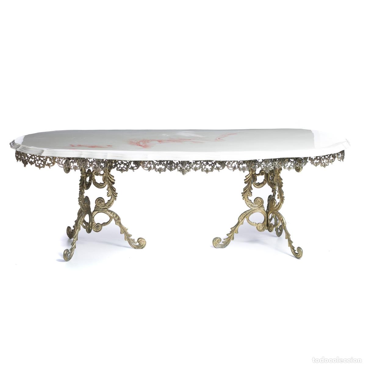 Antig&uuml;edades: Mesa de comedor de m&aacute;rmol - 220 cm - Foto 1