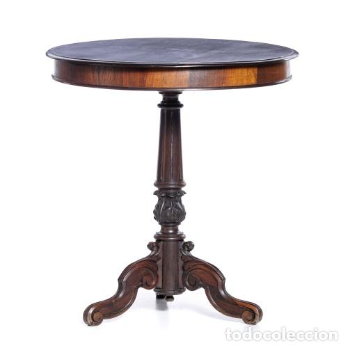 Antig&uuml;edades: Mesa rom&aacute;ntica de palisandro - siglo XIX
