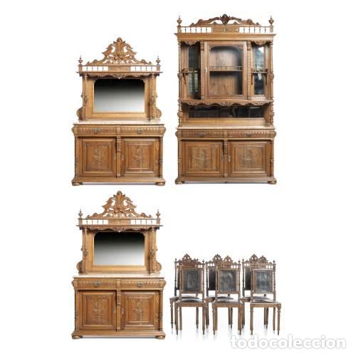 Antiquit&eacute;s: Muebles de comedor para Enrique II - siglo XIX