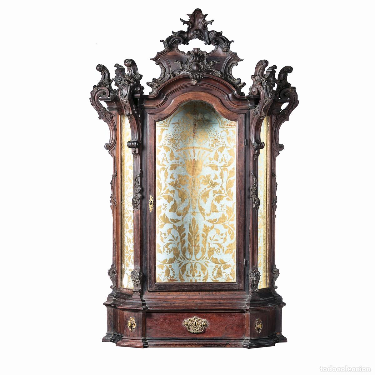 Antiques: Oratorio del rey Jos&eacute; en madera de palisandro - siglo XVIII