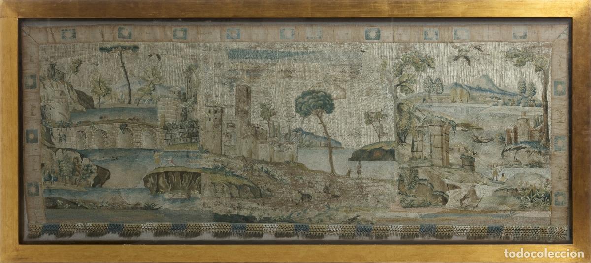 Antiguidades: Alfombras y tapices - Tapiz - Siglo XVII - 69 x 181 cm