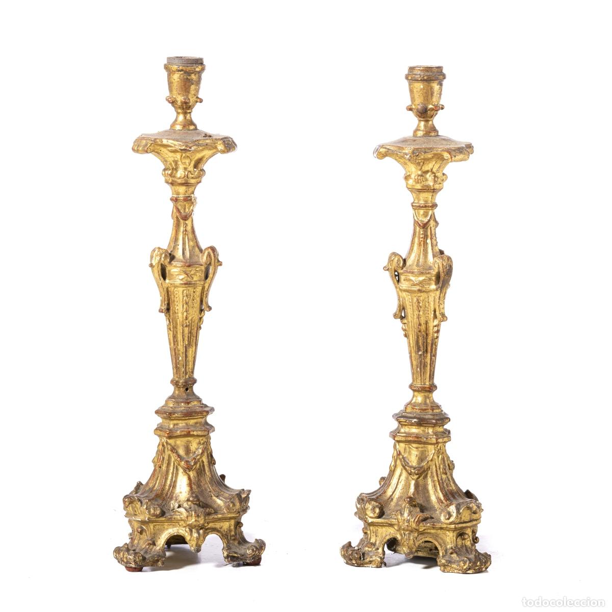 Antig&uuml;edades: Antorcha del rey Jos&eacute; I - siglo XVIII