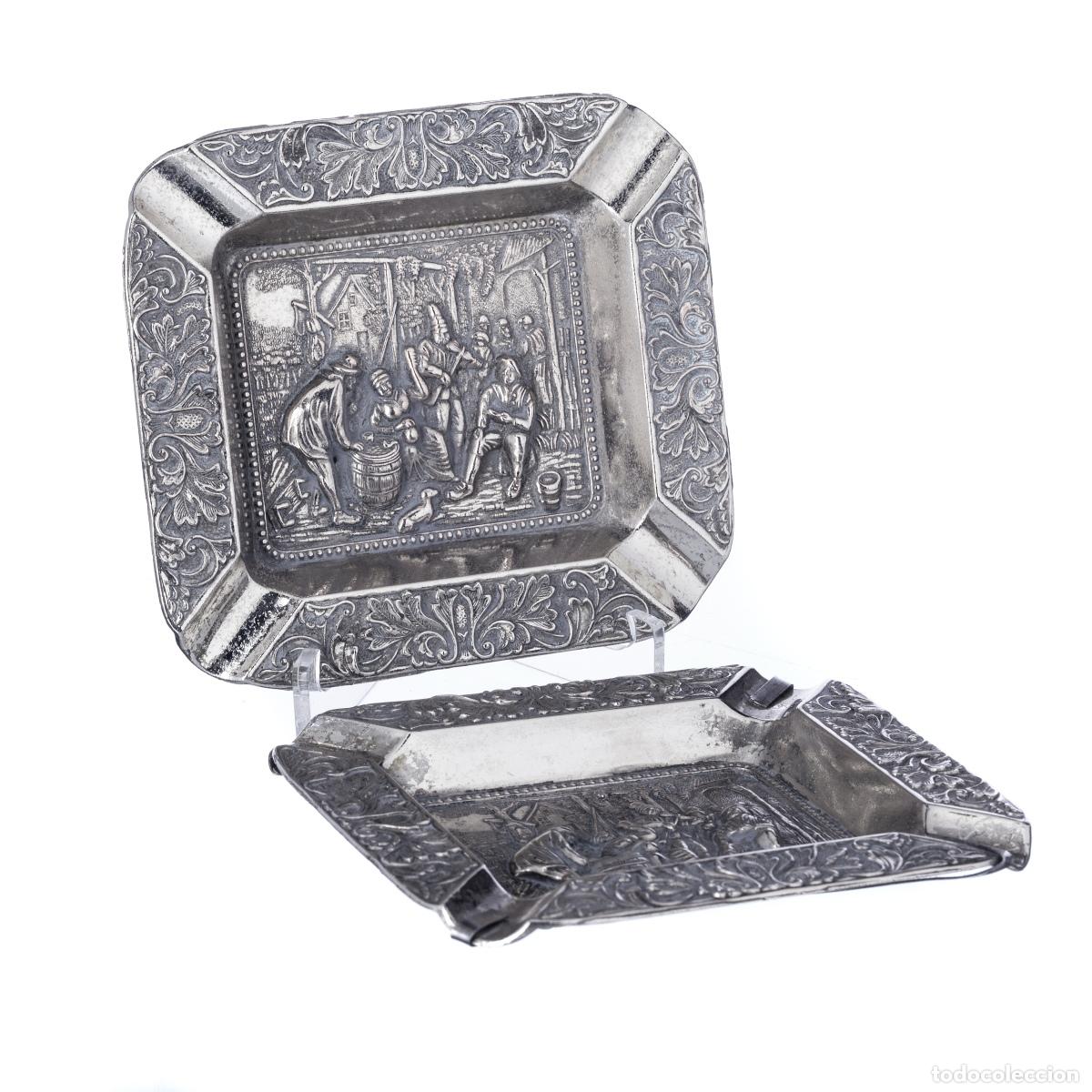 Antiques: Par de ceniceros orientales