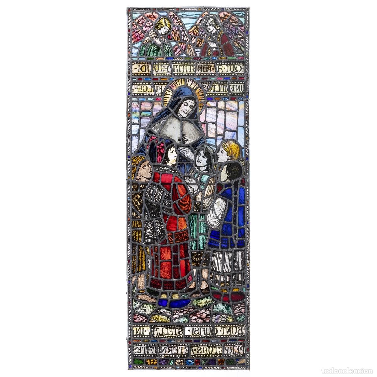Antiques: Vidriera de la Venerable Ana Mar&iacute;a Rivier - 175 cm