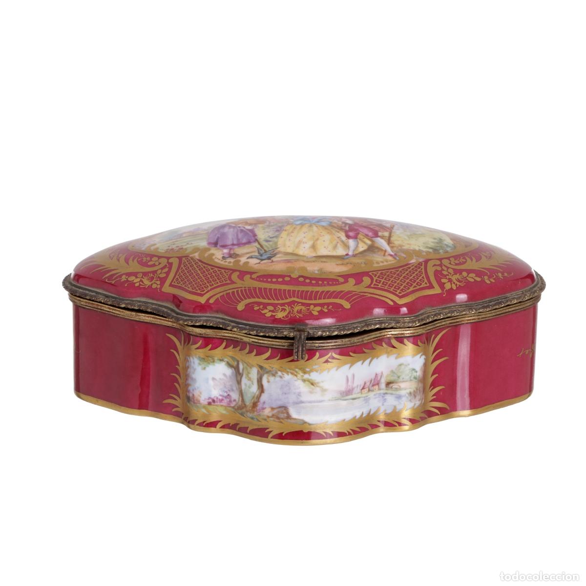 Oggetti Antichi: Porcelana - Joyero - Siglo XIX