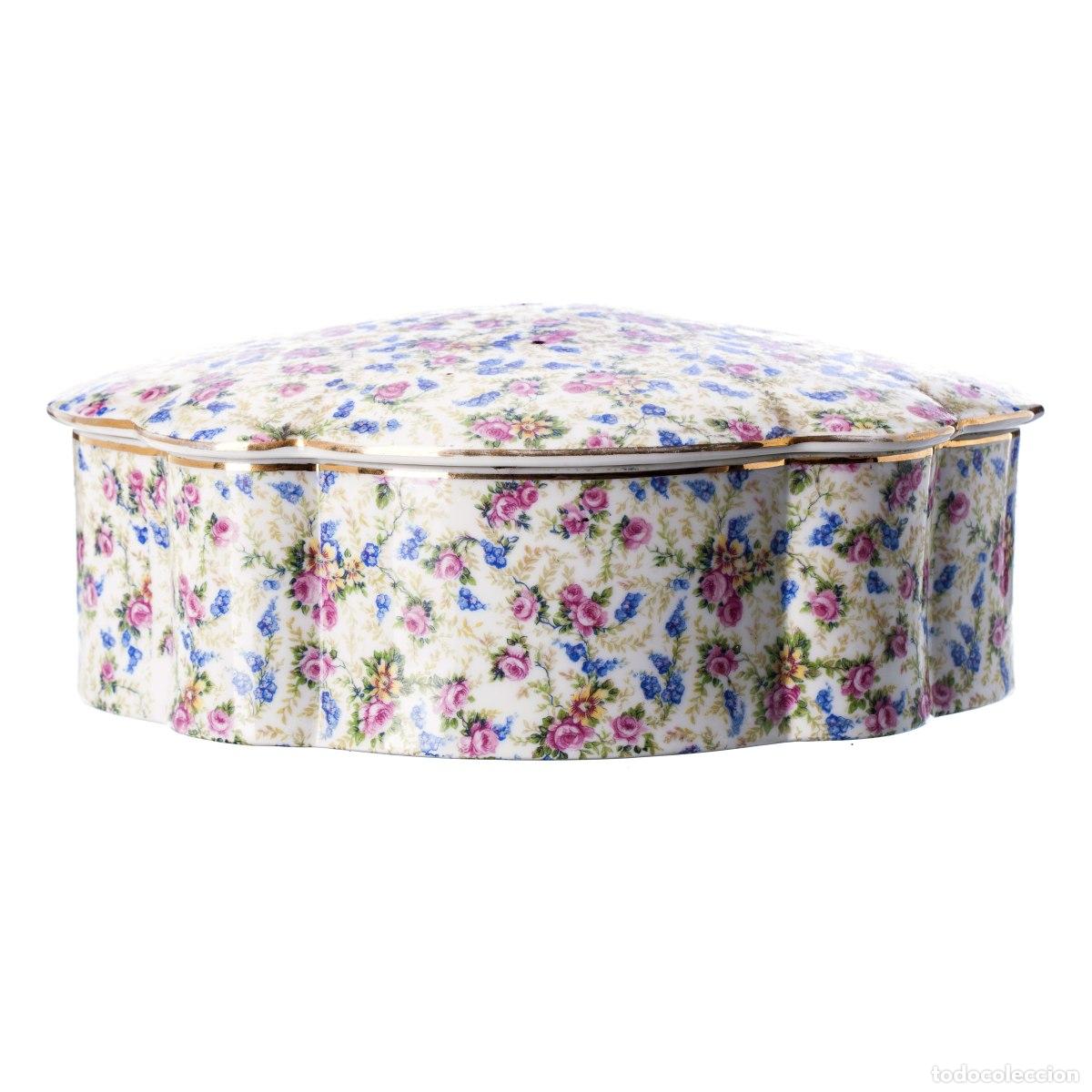 Oggetti Antichi: Porcelana - Caja con tapa - Vista Alegre