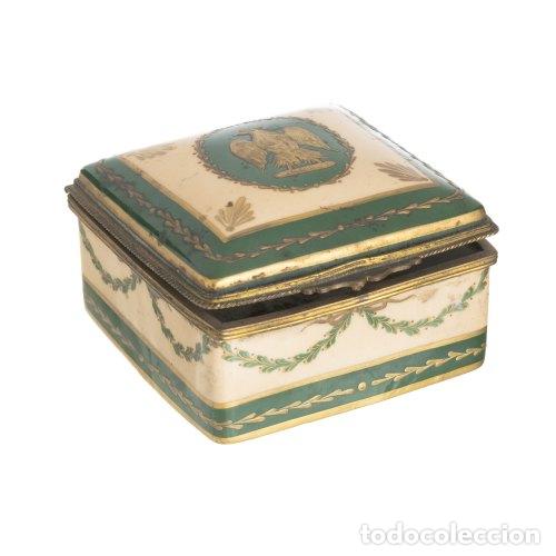 Antiguidades: Porcelana - Joyero - Siglo XIX