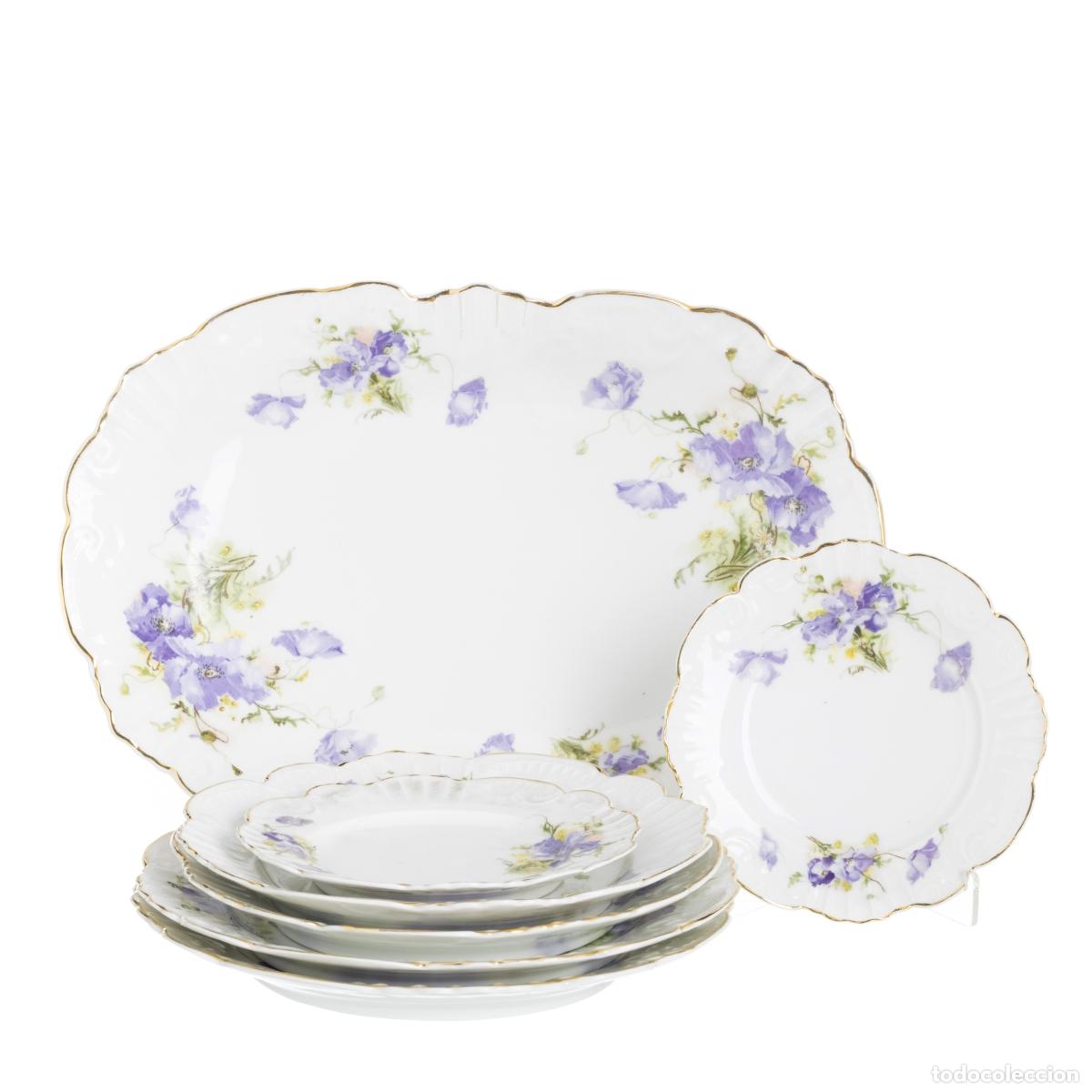 Antiguidades: Porcelana - Juego de cinco piezas para servir - Vista Alegre