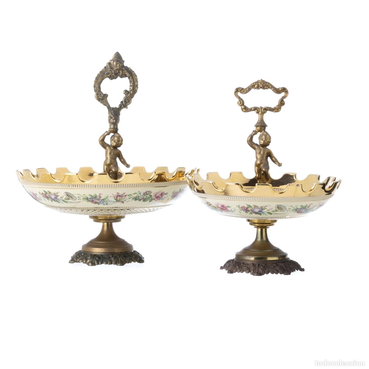 Antig&uuml;edades: Porcelana - Dos fruteros - Foto 1