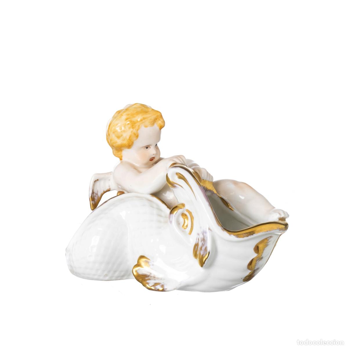 Antiques: Porcelana - Maceta con forma de delf&iacute;n - Vista Alegre
