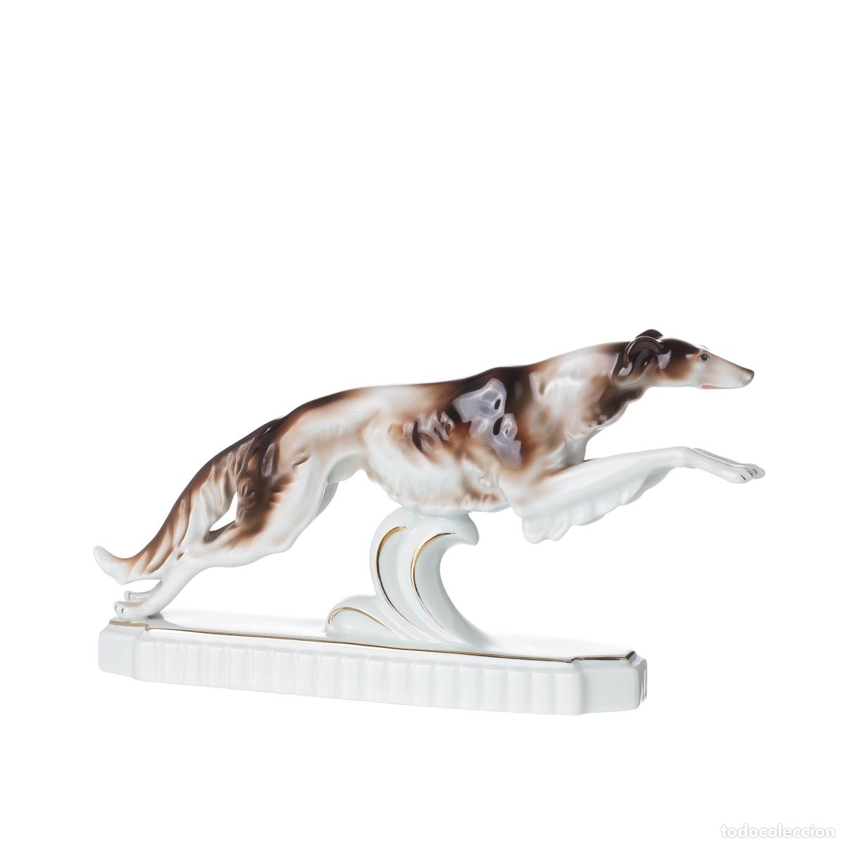 Antig&uuml;edades: Porcelana - Galgo - Vela - Foto 1