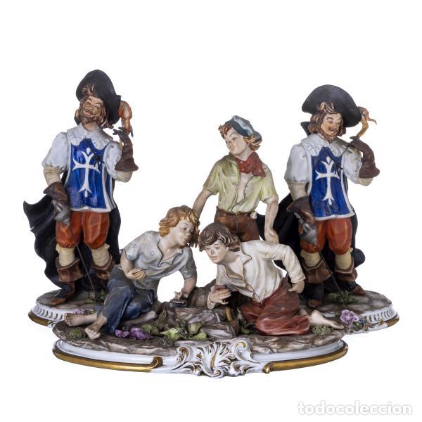 Antiques: Porcelana - Grupo escult&oacute;rico y escultura - Capodimonte