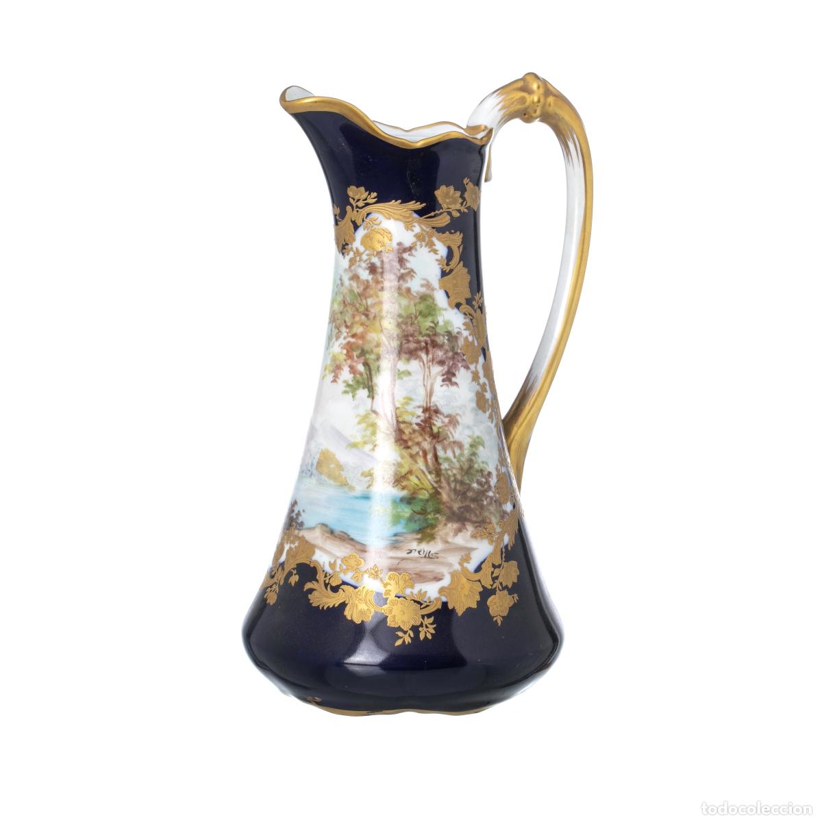 Antiquit&eacute;s: Jarra de agua de porcelana - S&egrave;vres - siglo XIX