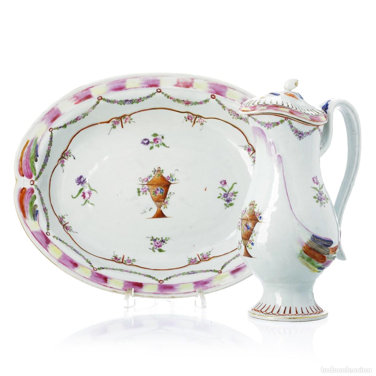 Antig&uuml;edades: Porcelana - Lavanda y gomil - Sans&oacute;n - Siglo XIX