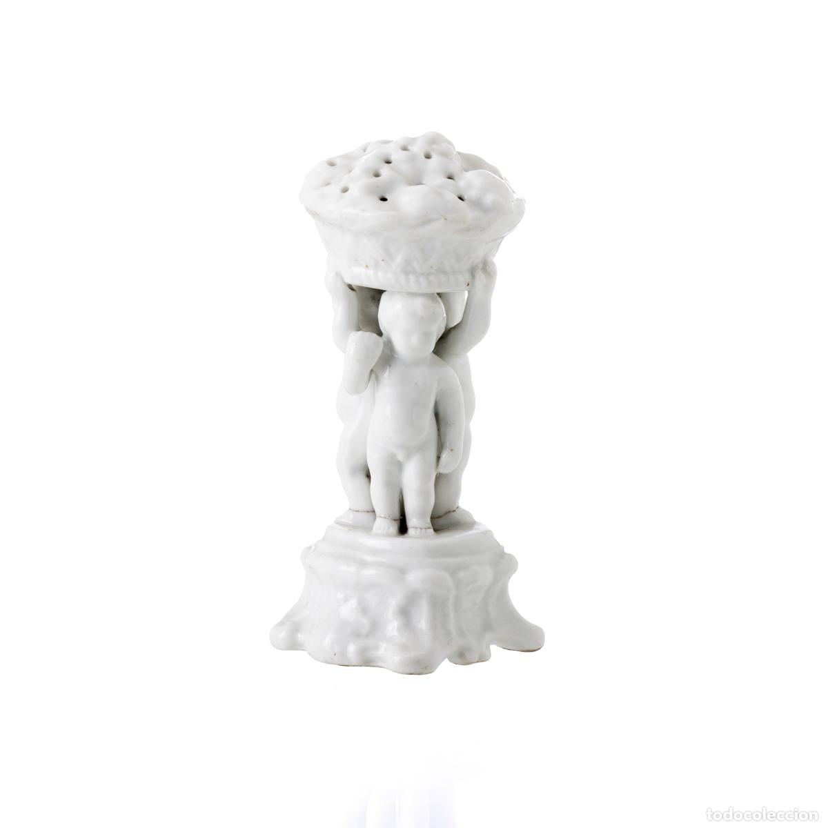 Antiques: Porcelana - Palillero 'tres ni&ntilde;os' - Vista Alegre