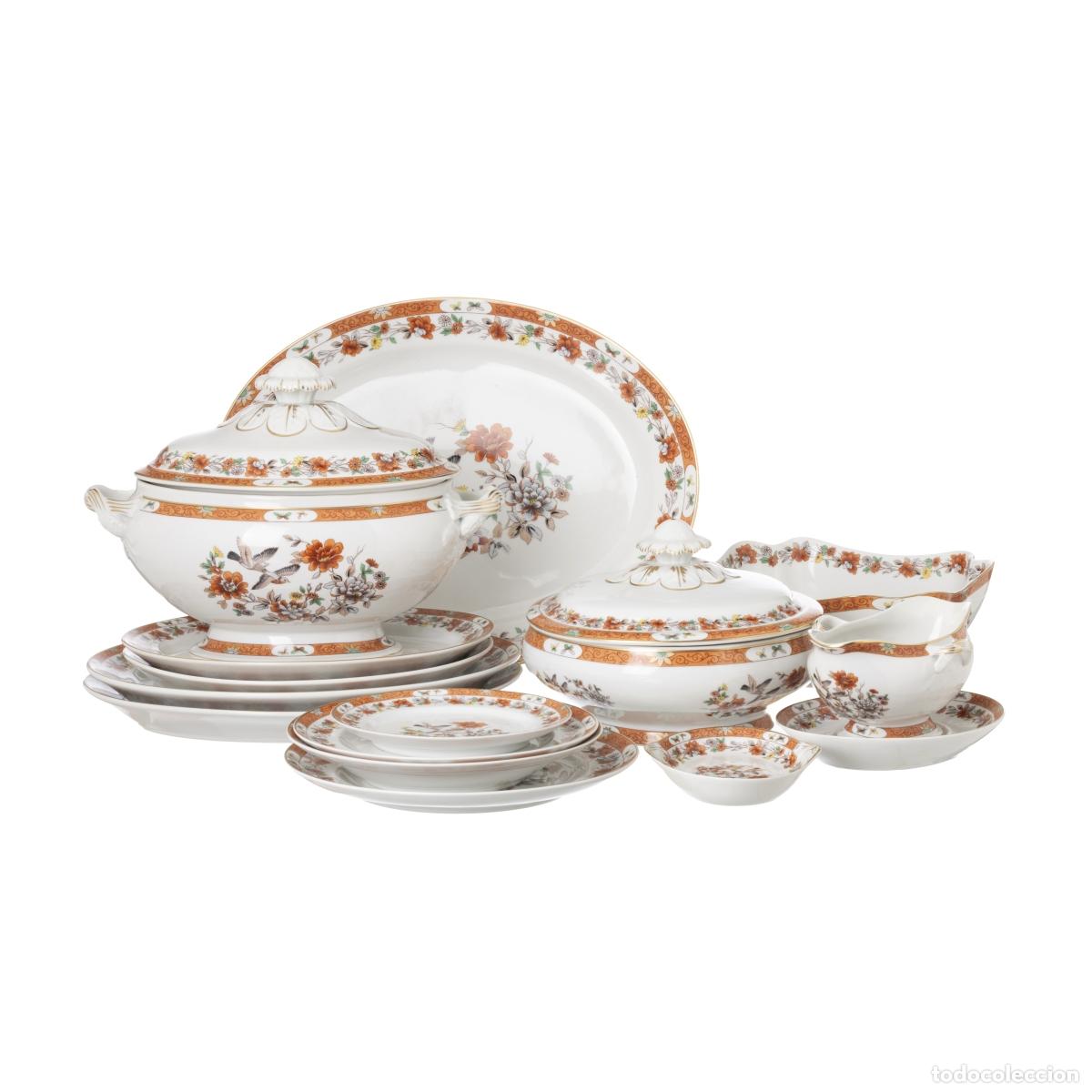 Antig&uuml;edades: Porcelana - Juego de vajilla Magnolia - Vista Alegre