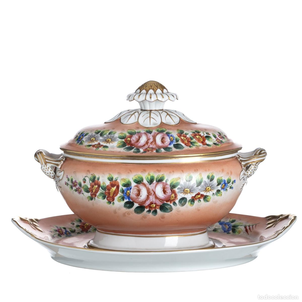 Antiques: Porcelana - Sopera con tapa y fuente para servir - Vista Alegre