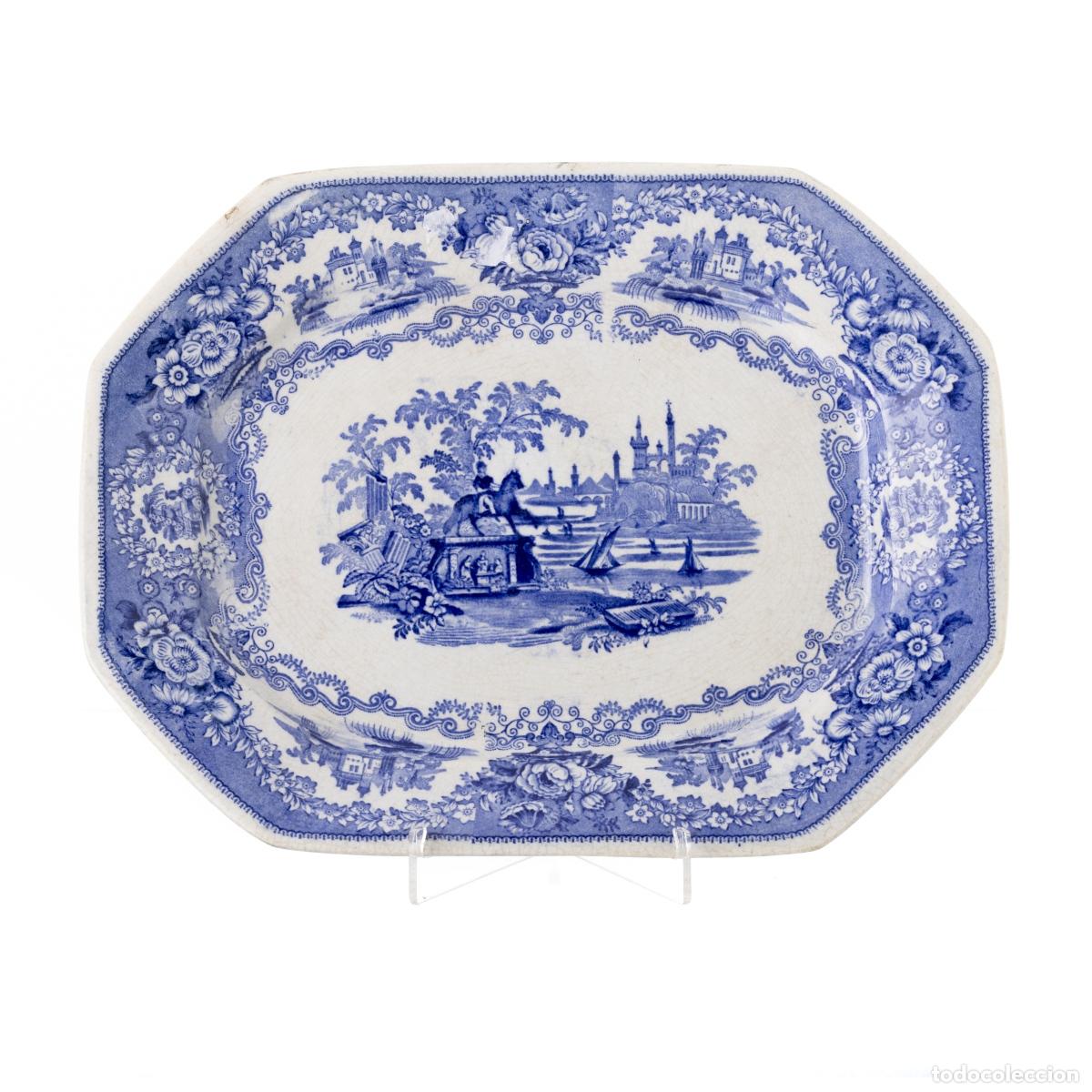 Antiquit&eacute;s: Porcelana - Plato para servir
