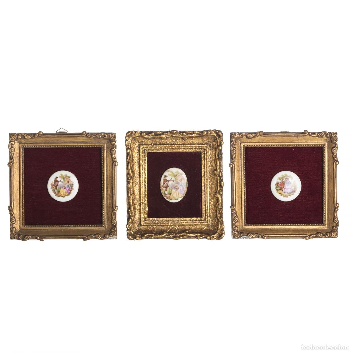 Antiquit&eacute;s: Porcelana - Tres platos de porcelana