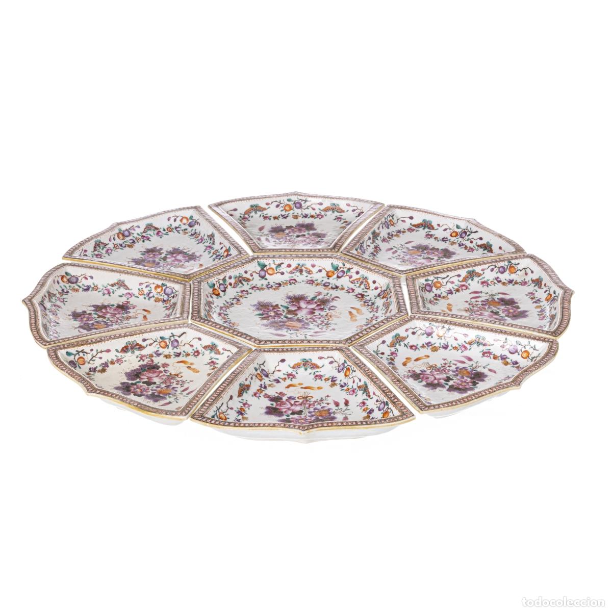 Antiguidades: Porcelana oriental - Juego de aperitivos - Compa&ntilde;&iacute;a Brit&aacute;nica de las Indias Orientales