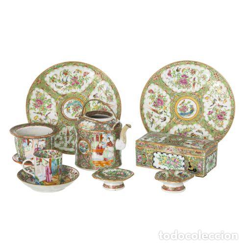 Antiques: Porcelana oriental - Diez piezas Mandar&iacute;n