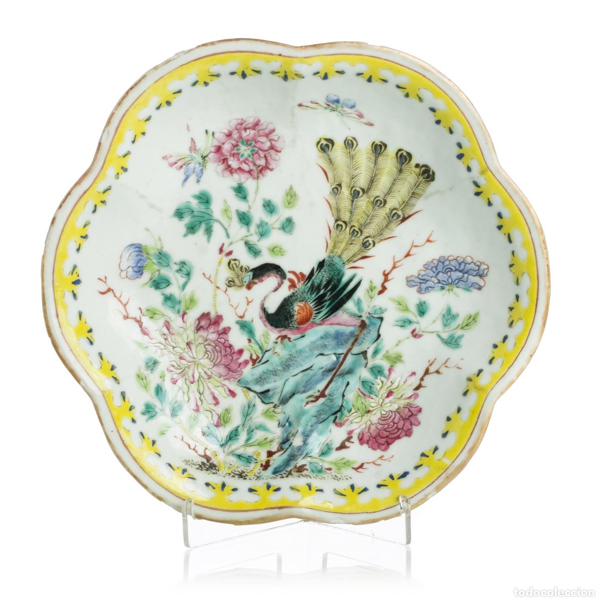 Oggetti Antichi: Porcelana oriental - Frutero peque&ntilde;o - Compa&ntilde;&iacute;a Brit&aacute;nica de las Indias Orientales