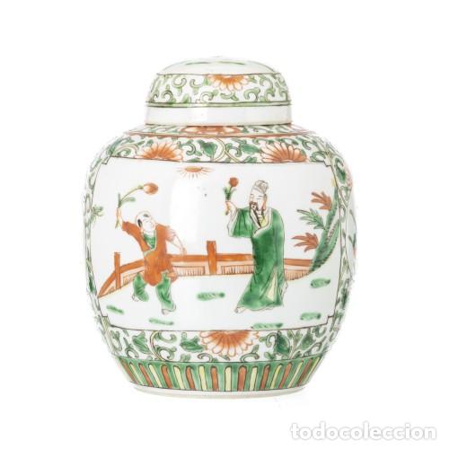 Antiquit&eacute;s: Porcelana oriental - Tarro con tapa