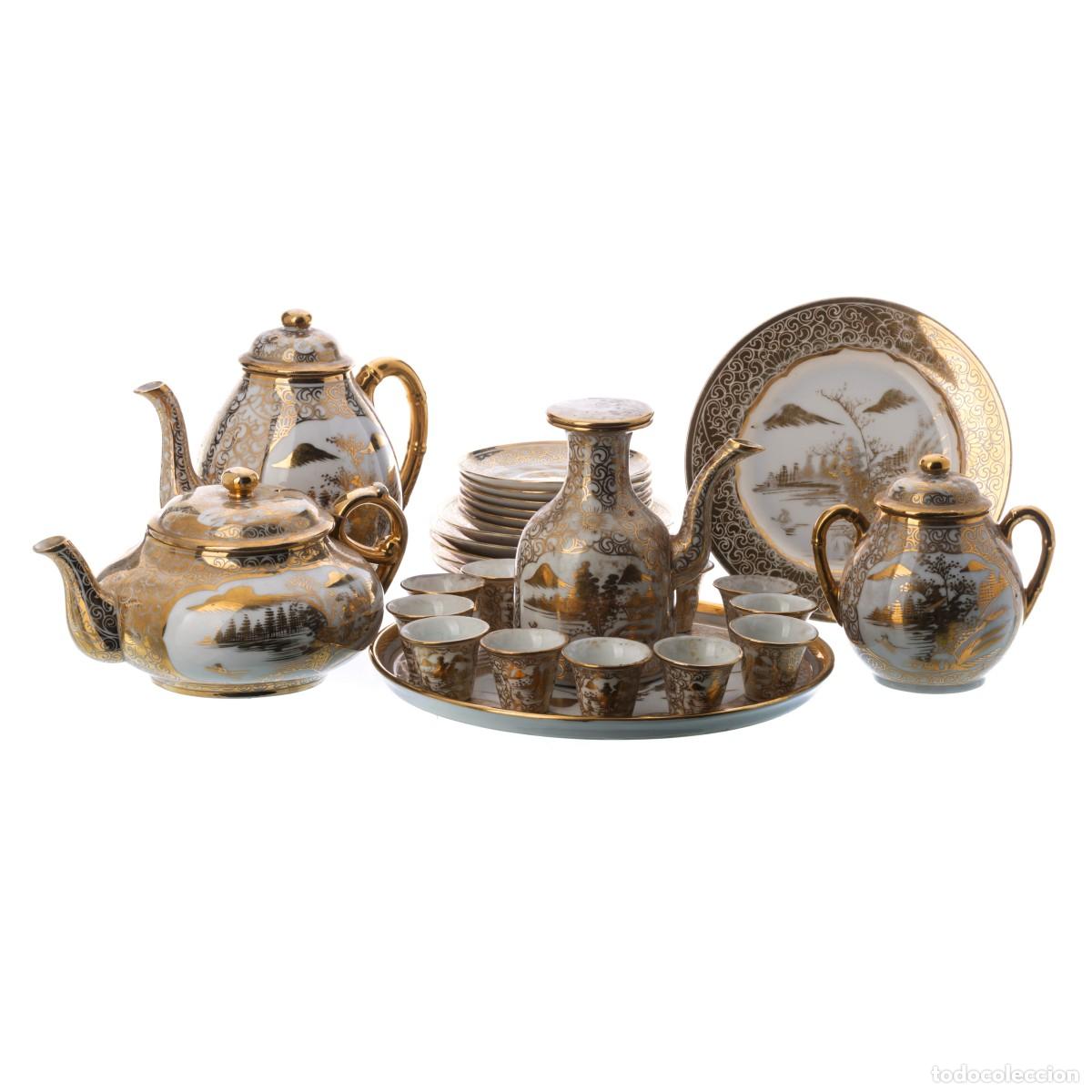 Antiguidades: Porcelana oriental - Servicio de caf&eacute; y t&eacute;