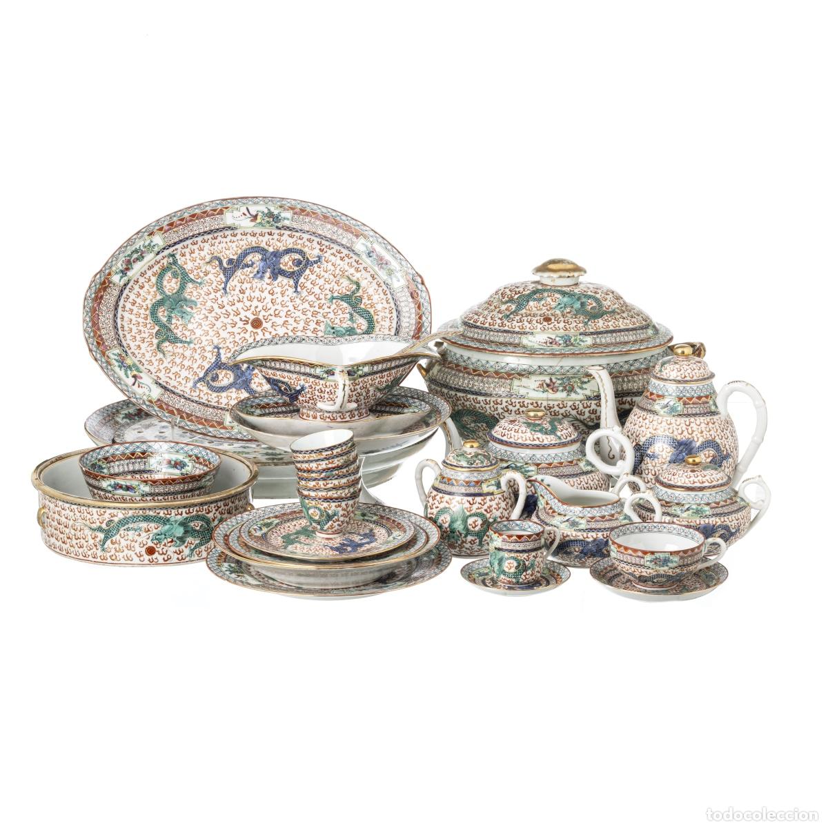 Antig&uuml;edades: Porcelana oriental: vajilla, juego de t&eacute; y caf&eacute;.