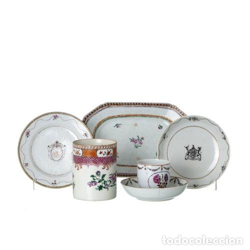 Antig&uuml;edades: Porcelana oriental - Seis piezas - Compa&ntilde;&iacute;a Brit&aacute;nica de las Indias Orientales