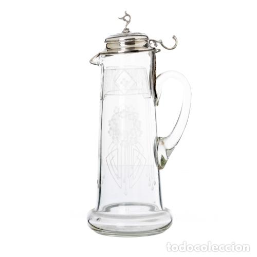 Antiques: Plata - Taza con tapa plateada