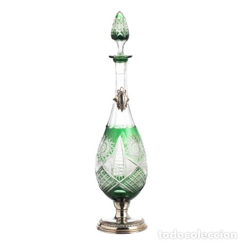 Antiques: Plata - Botella con tap&oacute;n de plata - Siglo XIX